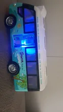 Autobús escolar con sonido ligero para niños, modelo de autobús, juguete para niños, vehículos de juguete, regalo