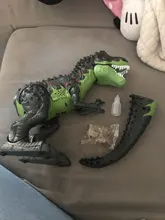 Dinosaurio tiranosaurio grande de 47cm para niños, modelo de Robot de dibujos animados, sonido eléctrico, juguete educativo para caminar