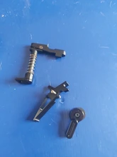 Palanca selectora CNC azul mecanizada, gatillo de liberación de revista, traje de captura para la serie AEG M4/M16, accesorios de caza de Paintball Airsoft