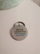 Llavero con chapa personalizada para identificación de mascotas y gatos, llavero con grabado de nombre de identificación de mascotas para Collar de cachorro y gato, accesorios para mascotas