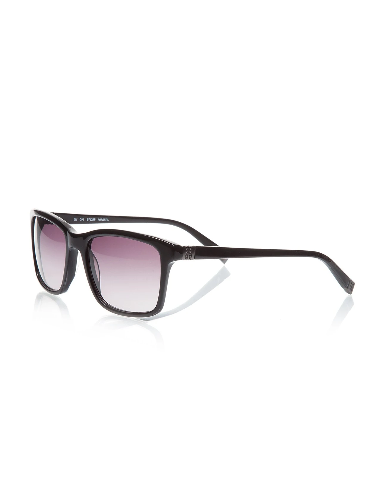 

Men's sunglasses jr 785 01 56 bone black organic rectangle square 56-19-140 john richmond