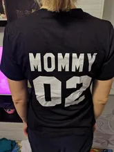 Ropa a juego para la familia, Camiseta de algodón con aspecto familiar, camisetas con estampado de letras divertidas de papá mamá chico y bebé, Tops con números para verano