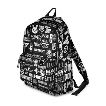 3D game logos backpack 
3D game logos backpack