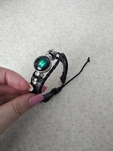 Pulsera de cuero con 12 Constelaciones del zodiaco para hombre y niño, brazalete punk con cuentas, accesorios de viaje