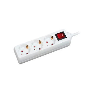 Power Strip with 3 sockets with switch Silver Electronics Supra 9640 White 
Power Strip with 3 sockets with switch Silver Electronics Supra 9640 White