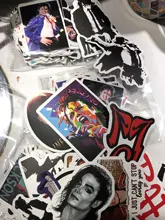 10/50 Uds Michael Jackson pegatinas de grafiti DIY Adhesivo resistente al agua de PVC calcomanías para Skateboard refrigerador portátil pegatinas para guitarra