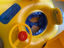 Anillo de natación plegable para bebé, Flotador para bebé, accesorios de piscina, inflable, balsa doble, juguete