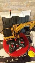 2,4G RC excavadora eléctrica Mini buldózer con Control remoto 1:24 Aleación de plástico de ingeniería de camión y coche volquete grúa vehículo juguete para niño
