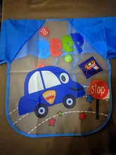 Delantal de manga larga con dibujos animados para bebé, Baberos para comer, ropa para pintar, accesorios infantiles