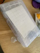 Caja de almacenamiento de accesorios para herramientas de pintura de diamantes, contenedor de cuentas, mosaico de piedras de bordado de diamantes, caja de conveniencia, 64 cajas