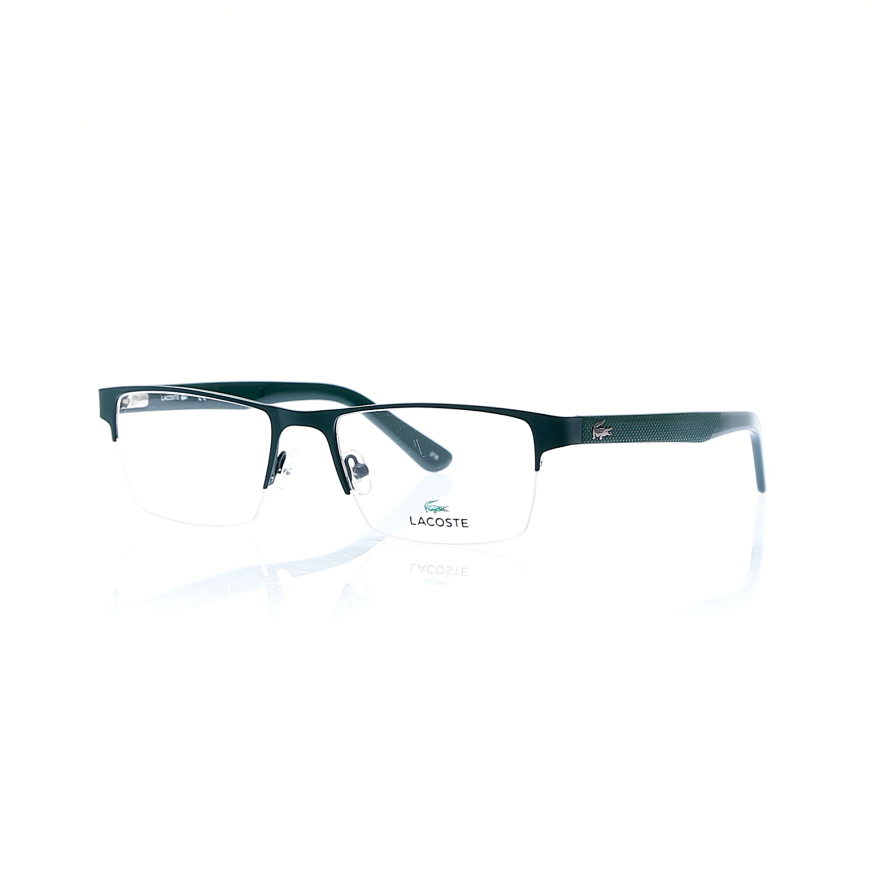 

Male Image glasses lcc 2237 315 metal green organic rectangle rectangular 55-19-145 lacoste