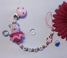 TYRY.HU-2 uds. De chupete de bebé de madera y Metal, Portabrocas, bonitos chupete infantil, cierres, cadena de chupete, accesorios DIY, herramientas