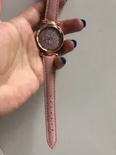 Reloj de pulsera con diamantes de imitación para mujer, accesorio romántico con cielo estrellado, de cuero, a la moda