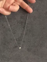 Collar a la moda de acero inoxidable para mujer, gargantillas de amor a la moda, collar largo de acero dorado personalizado, colgante delicado, regalo para pareja