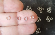 Anillo dividido de acero inoxidable, 50 unids/lote, diámetro de 4mm a 12mm, Conector de doble anillo de pesca resistente