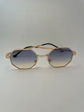 Sunglasses Vintage Retro Women Goggles Frame Lens Driver's Polygon Round Small Luxury