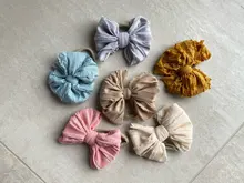 Diadema de lazo de encaje para niña, bandana suave de nailon elástico para el pelo de recién nacido, envolturas para el pelo para niño, accesorios Diy para regalo de cumpleaños
