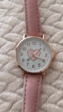 Sakura-reloj rosa para niña y mujer, reloj femenino para estudiante, a la moda, sencillo para chica, ropa con una flecha, reloj en forma de corazón