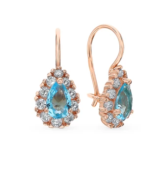 Silver earrings with cubic zirconia and jewelry glasses sunlight sample 925 
Silver earrings with cubic zirconia and jewelry glasses sunlight sample 925