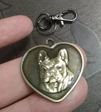 Placa de identificación con grabado gratis para perros y gatos, placa con nombre personalizada, antipérdida, con forma de corazón, colgante para Collar