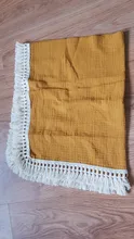 Manta de algodón con borlas para bebé, cubierta para cochecito de bebé, manta de muselina para recién nacido, gasa para el baño, colcha de muselina