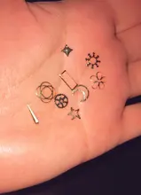 1 botella de Metal con forma de Luna y Estrella, carcasa de perforación, círculo calado dorado para decoración de resina UV, molde epoxi