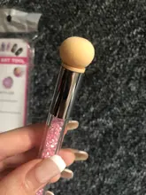 STZ-Juego de pinceles para manicura, esponja para pintura de uñas de Gel con brillos, pluma raspadora de diamantes de imitación con degradado, herramienta de diseño de uñas #944