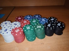 Fichas de plástico redondas de 100 uds, juego de cartas de póker de Casino, accesorios para contar Baccarat G99D