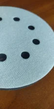 Almohadilla de interfaz de esponja suave de 8 agujeros para lijado, discos de lijado de gancho y bucle para pulido de superficie irregular, 5 pulgadas (125mm), 2 uds.