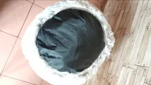 Cama de felpa redonda para mascotas nido de gato semicerrado para Comodidad para dormir profunda en invierno, cama para gatos, pequeña esterilla, cesta, perrera suave, novedad