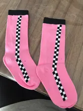 Calcetines altos hasta la rodilla a la moda para chicas, de cuadros geométricos, para otoño, para bebés, 1-12 años