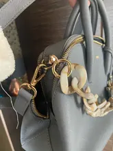 Bag-Accessory Replacement-Chain Shoulder-Handle-Chain Luxury Strap Acrylic Beige Resin