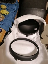 Base de faro para motocicleta, faro delantero modificado de 7 pulgadas, color negro mate, cubo Retro, Base de faro LED para motocicleta Harley