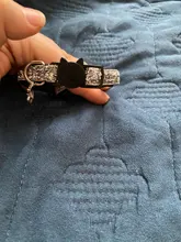Collar con cascabel para gatos y gatitos, correa ajustable sólida para mascotas, suministros de plomo