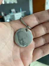 LLavero de regalo familiar personalizado, grabado de fotos, nombre, fecha de nacimiento, cadena de llave personalizada para recién nacidos y bebés