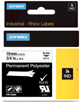 Rhino polyester tape, 19mm x 5.5 m, with permanent glue White
Rhino polyester tape, 19mm x 5.5 m, with permanent glue White