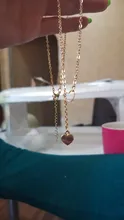 Collar de cadena con corazón de cobre para mujer y niña, joyería de moda, regalo
