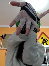 WorthWhile-guantes largos sin dedos, manguitos elásticos con agujero para el pulgar, para correr o ciclismo, 1 par