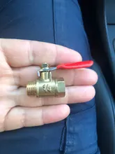 Válvula de bola de cierre de línea de combustible y Gas, accesorios de tubería, conector neumático, manija de controlador, espiga para manguera en línea, 6-12MM, latón, agua, aceite, aire