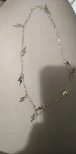Collar con forma de relámpago para mujer, gargantilla de cadena de eslabones dorados a la moda, collar con abalorio para el cuello, joyería para mujer 2020