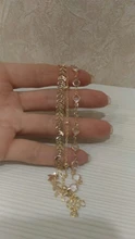 Tobillera con lentejuelas de cristal bohemio para mujer, pulsera de tobillo hecha a mano, cadena de pie para playa, joyería para pies descalzos