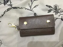 Portallaves de cuero PU para hombre y mujer, organizador de llaves, moda, carteras para llaves, bolsa, llavero de coche, cartera para llaves