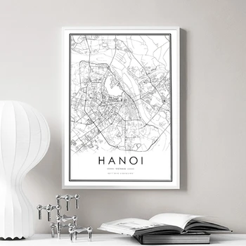 HANOI City Map Prints Vietnam Black White Map Canvas Poster Modern Wall Art Picture HANOI Home Decoration Painting Traveler Gift 
HANOI City Map Prints Vietnam Black White Map Canvas Poster Modern Wall Art Picture HANOI Home Decoration Painting Traveler Gift
