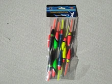 Pesca flota conjunto de 10 unids/lote Bobber pesca luz palo flota fluctúan tamaño de Mezcla Color flotar boya para accesorios de pesca