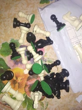 Juego de ajedrez de plástico de 32 Uds. Con altura de rey 49/64/75/95mm, juego de ajedrez estándar Medieval para juegos de viaje IA13