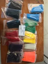 Xingo-Tirantes de Cable de nailon de bloqueo automático, 100mm, 100 Uds., Cable de plástico de colores, brida con cremallera, 18 lbs, certificado UL, Rohs