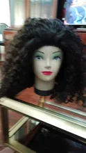 Mongol Afro rizado Pelo Rizado de la onda de agua 3 mechones con cierre cabello humano brasileño armadura paquete negro las mujeres XISHIXIU