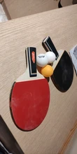 2PCSLlot raqueta de tenis de mesa bate doble cara granos en mango corto largo Ping Pong raqueta juego con bolsa 3 bolas