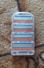 Gillette-Cuchillas de afeitar para hombre Fusion, 5 capas, cuchillas de seguridad, acero inoxidable, cuidado de la cara, 4 unidades