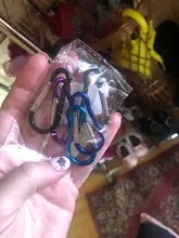 5 uds mosquetón de escalada con botón D-anillo Clip Camping senderismo gancho al aire libre deportes de múltiples colores de aluminio hebilla de seguridad llavero